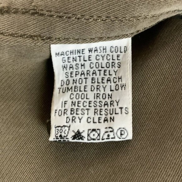 Tommy Bahama Mens Shirt XL Chocolate Brown Silk Wool Long Sleeve Button Down - Picture 8 of 8